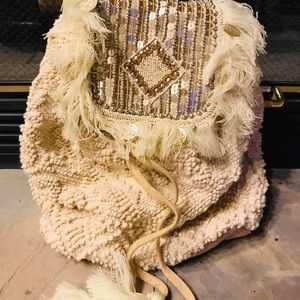 America & Beyond - Embellished Flap Backpack